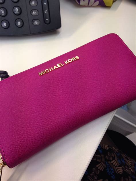 michael kors pink stictched walley|Michael Kors Wallet.